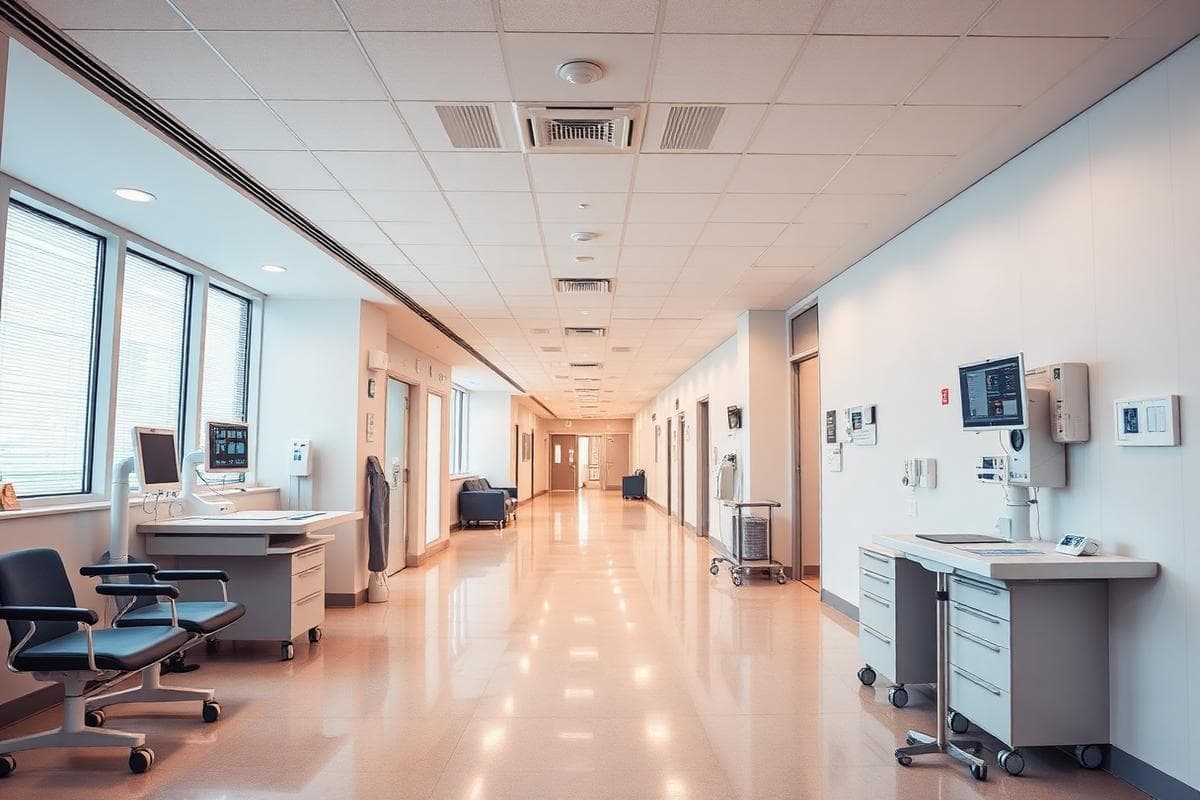 Modern hospital interior at Rafi Medical Centre